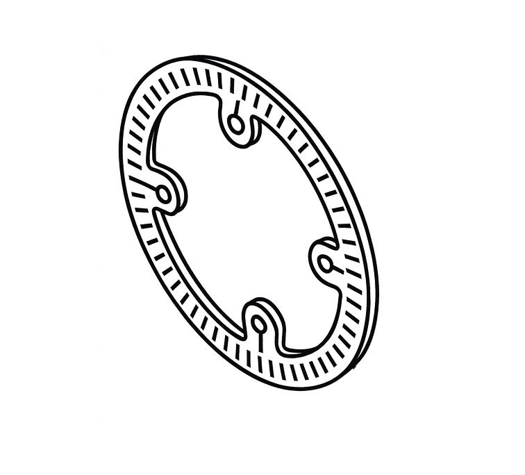 Couronne capteur ABS arrière - OEM